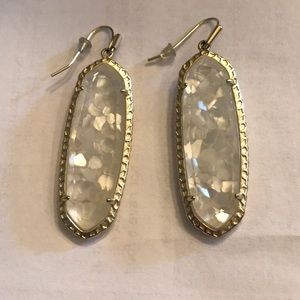 Kendra Scott Crushed Mother of Pearl Earrings